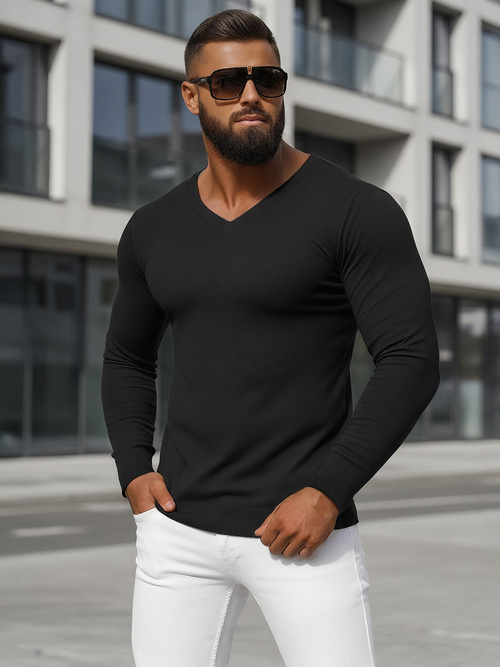 Pullover Homme Noir OZONEE NB/MMB601/4Z