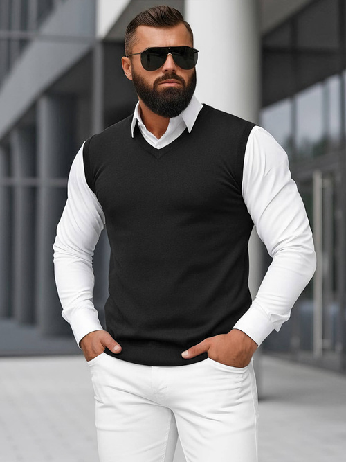 Pullover Homme Noir OZONEE NB/MM6005/4Z