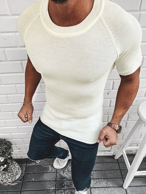 Sweat-shirt Chemise Manches Longues Col Rond Pull Classic Unicolore Basic Messieurs OZONEE