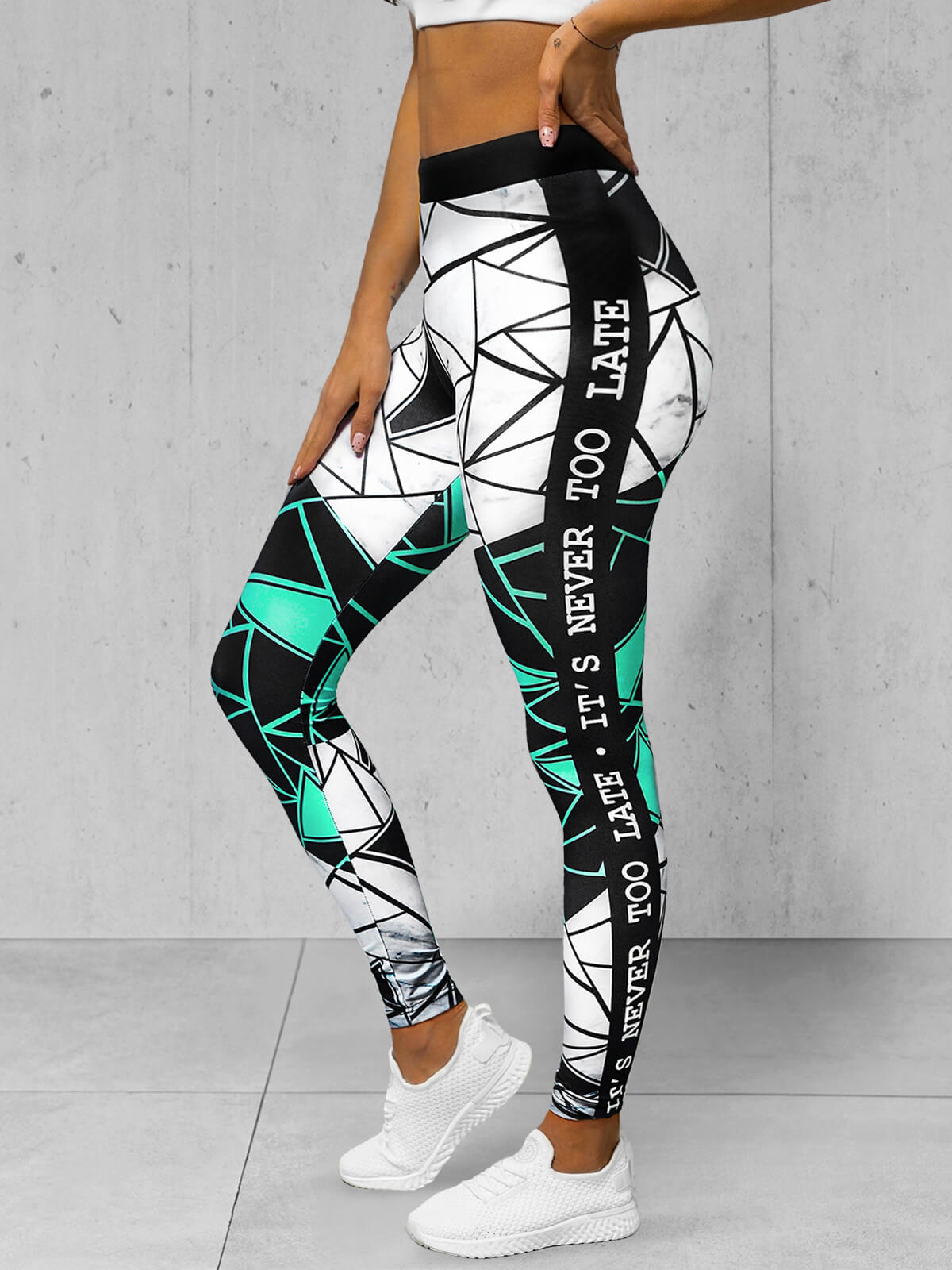 Legging femme noir et menthe OZONEE O 20432Z