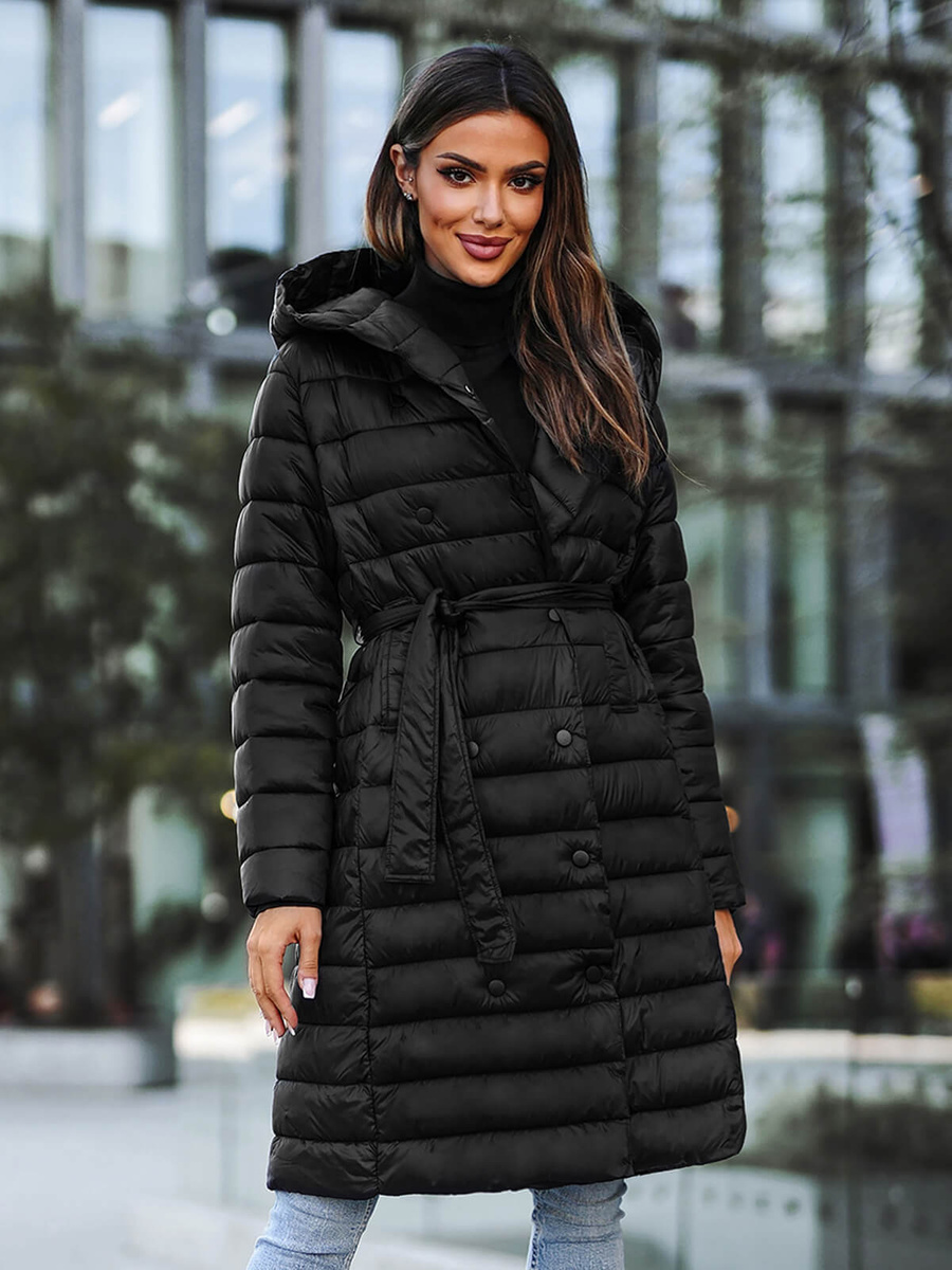 Manteau best sale femme noir