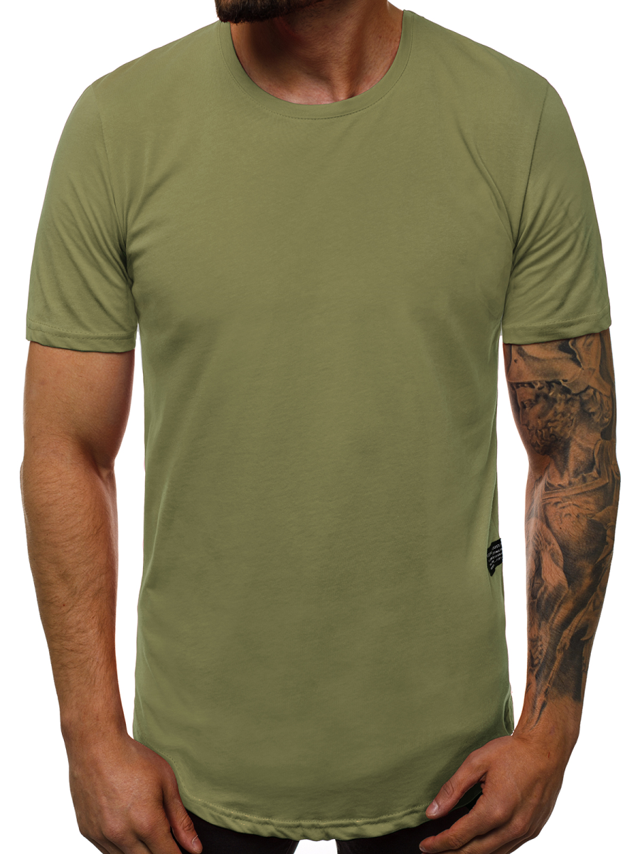 t shirt homme verte