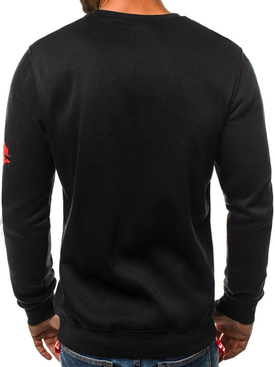 sweatshirt noir homme