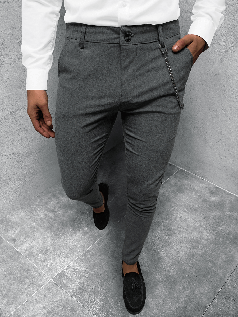 Pantalon Homme Gris fonc OZONEE DJ 5564 OZONEE