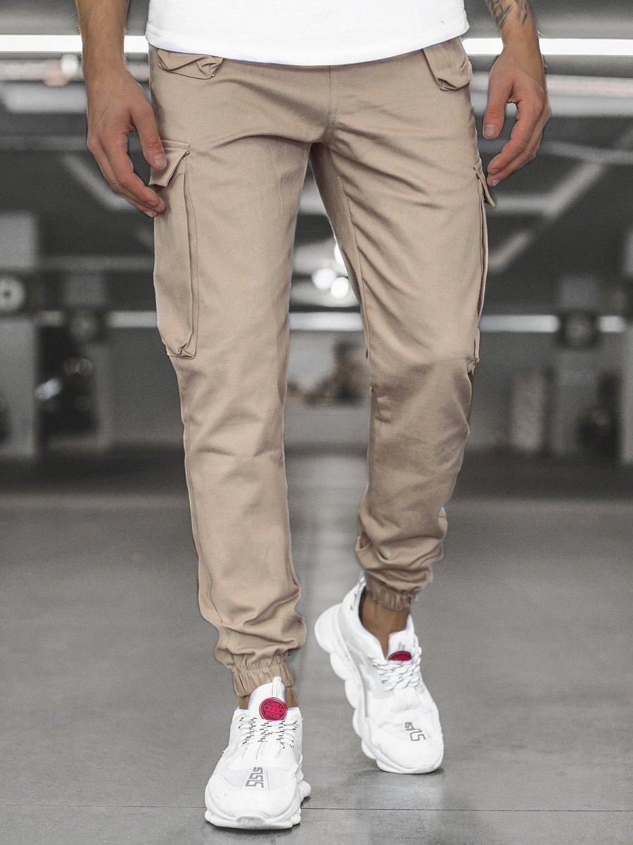 Jogging beige homme sale