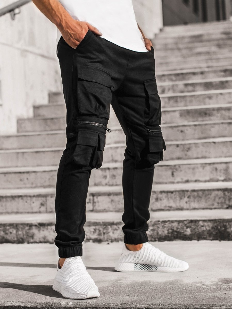 Pantalon Jogger Homme Noir OZONEE NB/MP0115N