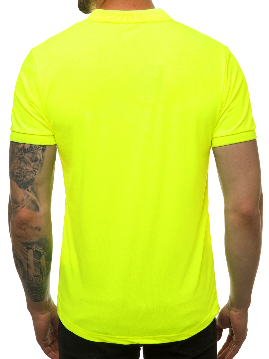 Polo Homme Jaune-neon OZONEE O/171221 | OZONEE