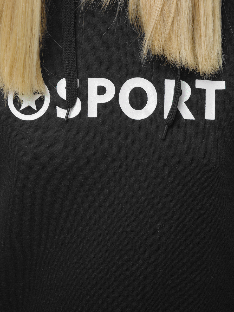 Sweat à Capuche Femme Noir Ozonee Jsksw2031 Ozonee 