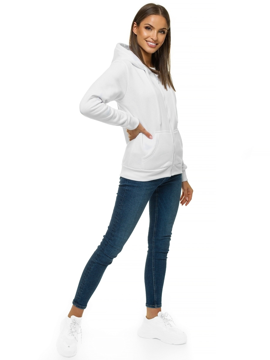 Sweat femme Blanc OZONEE JS/W03Z