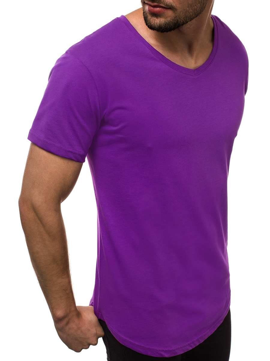 t shirt homme violet