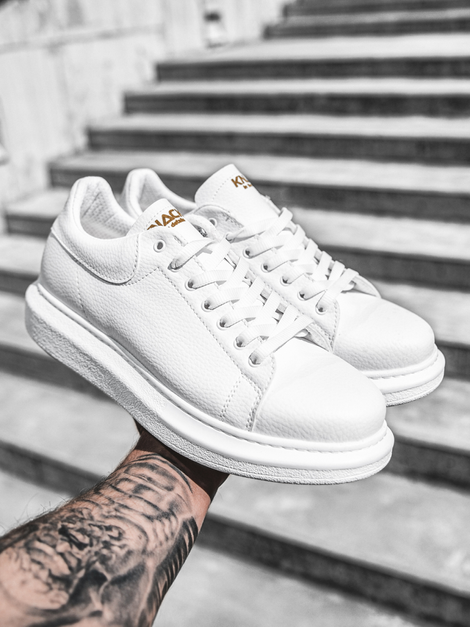 Baskets Homme Blanc OZONEE O/KN044