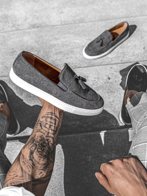 Chaussures Slip-on Homme Gris TAM/475