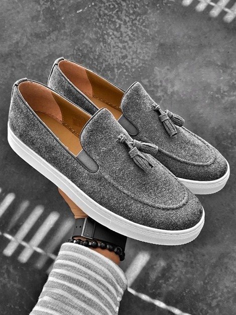 Chaussures Slip-on Homme Gris TAM/475