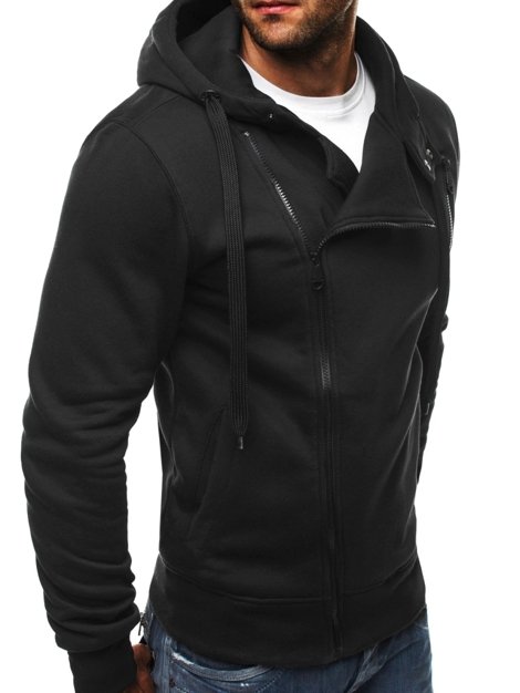 OZONEE 68001 Sweatshirt Homme Noir