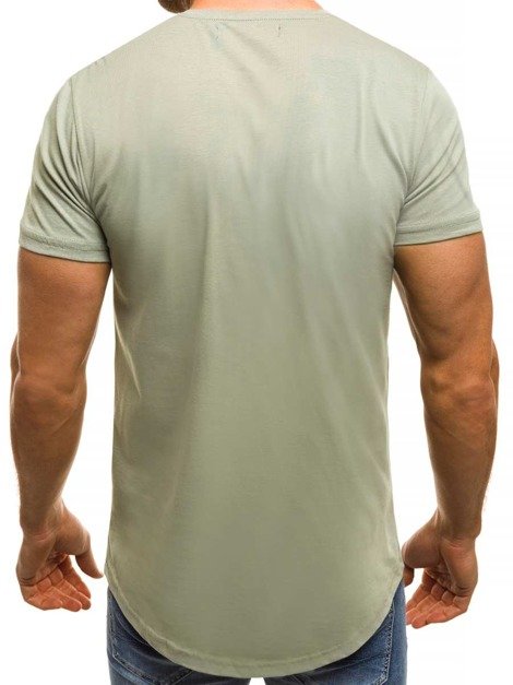 OZONEE B/181403 T-Shirt Homme Vert