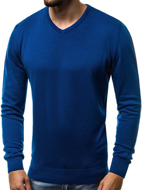 OZONEE B/2390 Pullover Homme Bleu