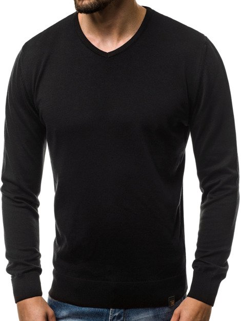 OZONEE B/2390 Pullover Homme Noir