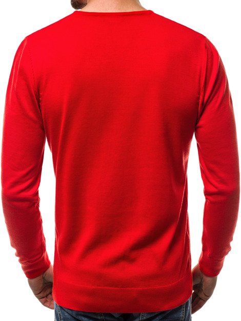 OZONEE B/2390 Pullover Homme Rouge