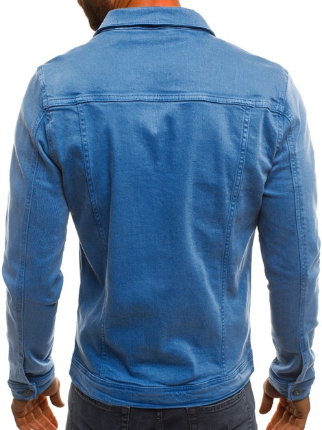 OZONEE B/5002X Veste en jean Homme Bleu