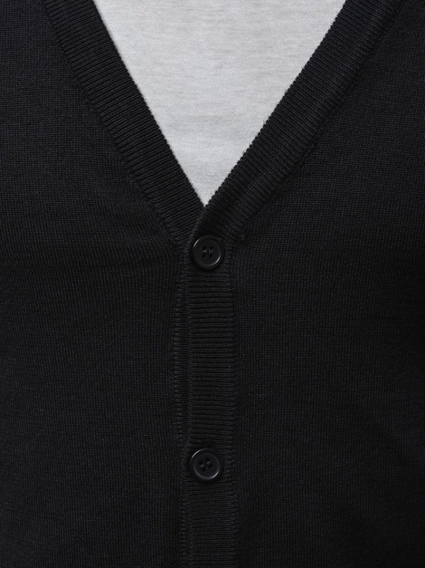 OZONEE BL/M5600 Pullover Homme Noir