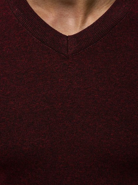 OZONEE HR/1816 Pullover Homme Bordeaux