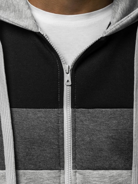 OZONEE JS/33006 Sweatshirt Homme Gris