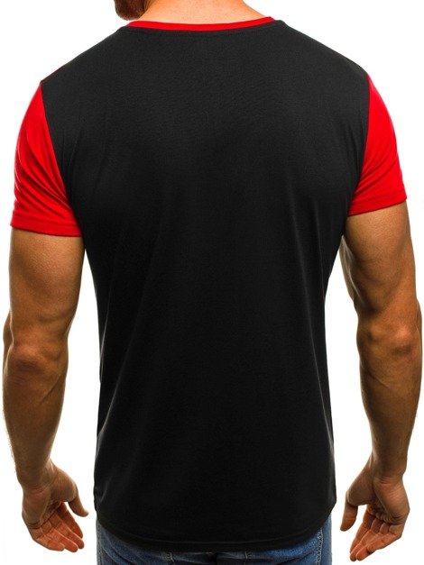 OZONEE JS/5001 T-Shirt Homme Rouge