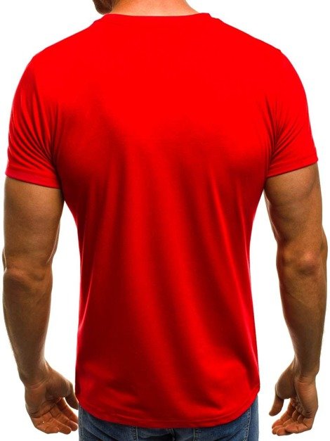 OZONEE JS/5022 T-Shirt Homme Rouge