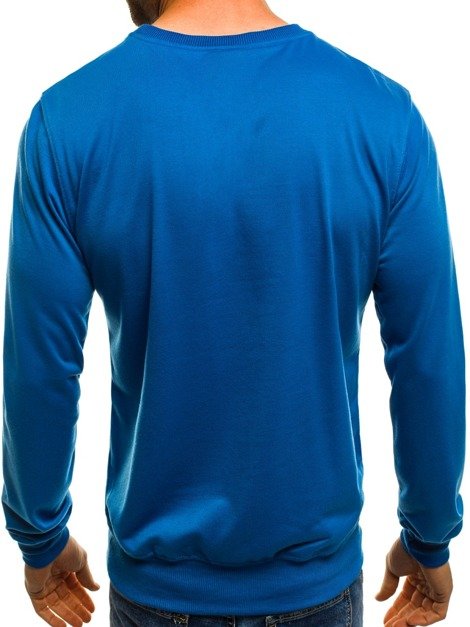OZONEE JS/J62 Sweatshirt Homme Bleu