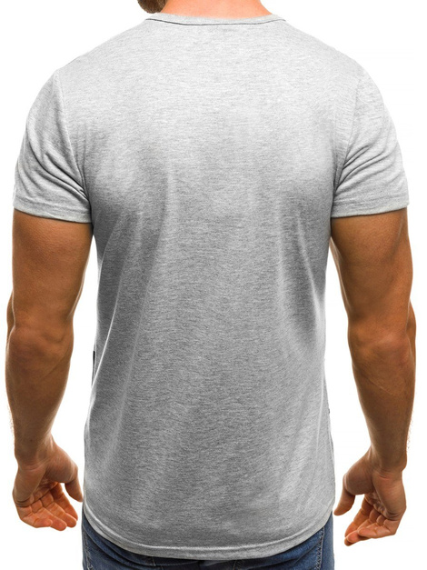 OZONEE JS/SS320 T-Shirt Homme Gris