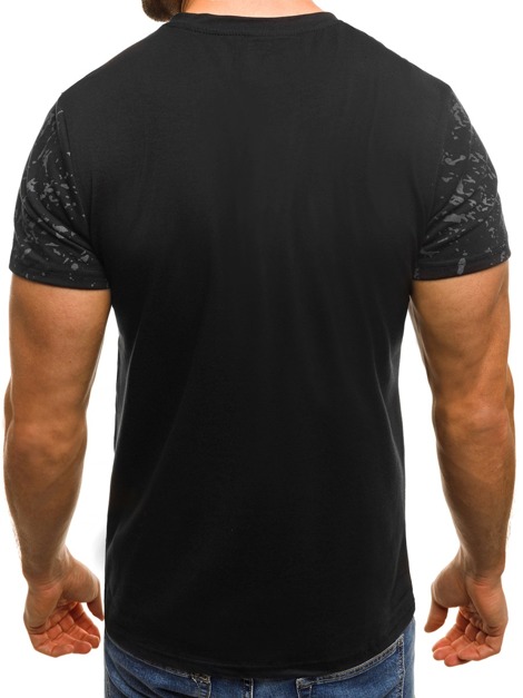OZONEE JS/SS353 T-Shirt Homme Noir