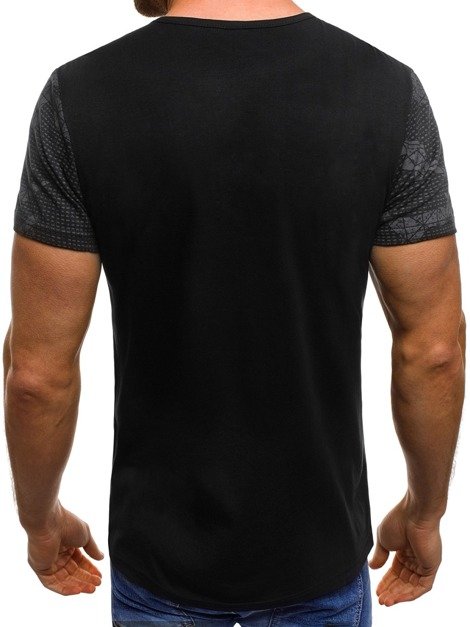 OZONEE JS/SS393 T-Shirt Homme Noir