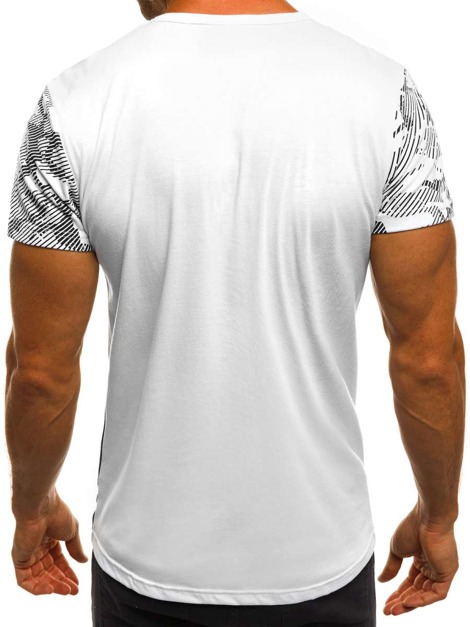 OZONEE JS/SS561 T-Shirt Homme Blanc