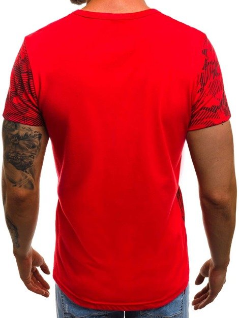 OZONEE JS/SS563 T-Shirt Homme Rouge