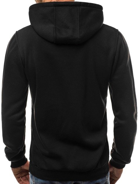 OZONEE JS/TR07 Sweatshirt Homme Noir
