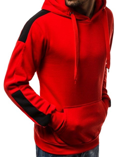 OZONEE JS/TR09 Sweatshirt Homme Rouge