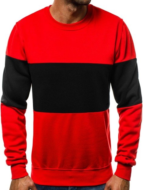 OZONEE JS/TX02 Sweatshirt Homme Rouge