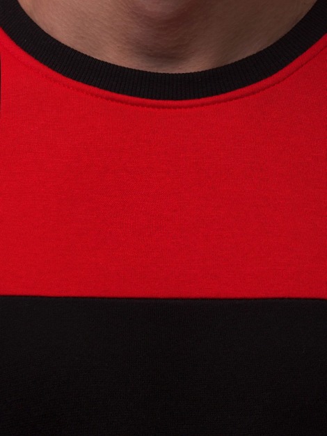 OZONEE JS/TX03 Sweatshirt Homme Rouge