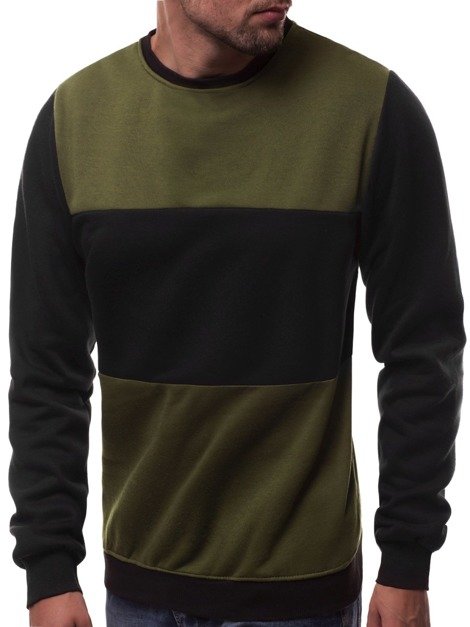 OZONEE JS/TX03 Sweatshirt Homme Vert