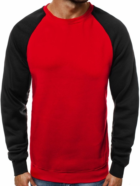 OZONEE JS/TX07 Sweatshirt Homme Rouge