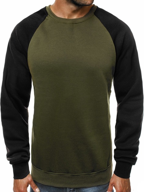 OZONEE JS/TX07 Sweatshirt Homme Vert