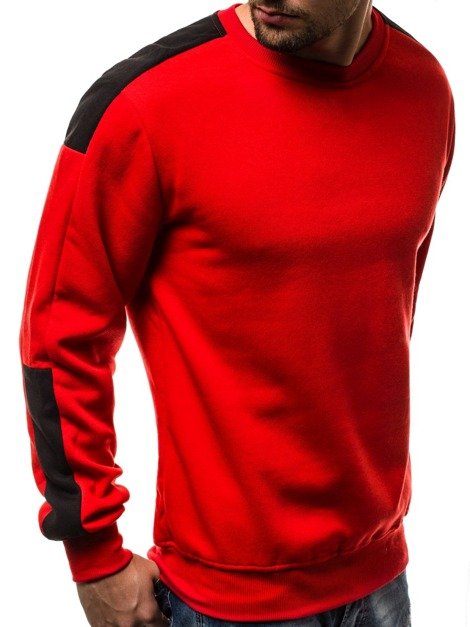 OZONEE JS/TX09 Sweatshirt Homme Rouge