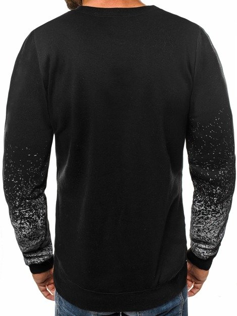 OZONEE JS/TX16 Sweatshirt Homme Noir