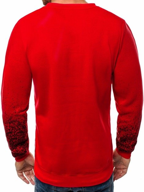 OZONEE JS/TX16 Sweatshirt Homme Rouge