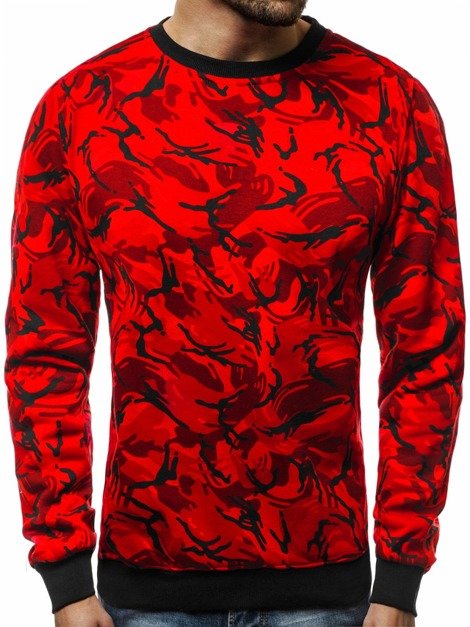 OZONEE JS/TX22 Sweatshirt Homme Rouge
