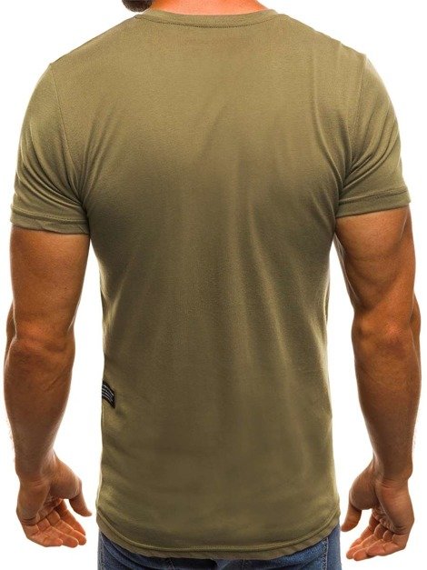 OZONEE MECH/2097T T-Shirt Homme Vert