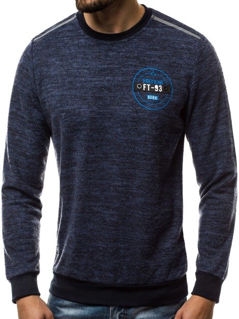 OZONEE RF/HY281 Sweatshirt Homme Bleu foncé