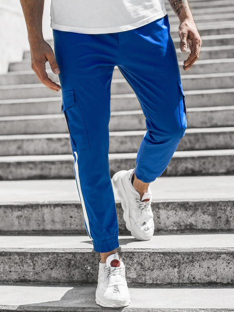 Pantalon Jogger Homme Bleu OZONEE DJ/5580