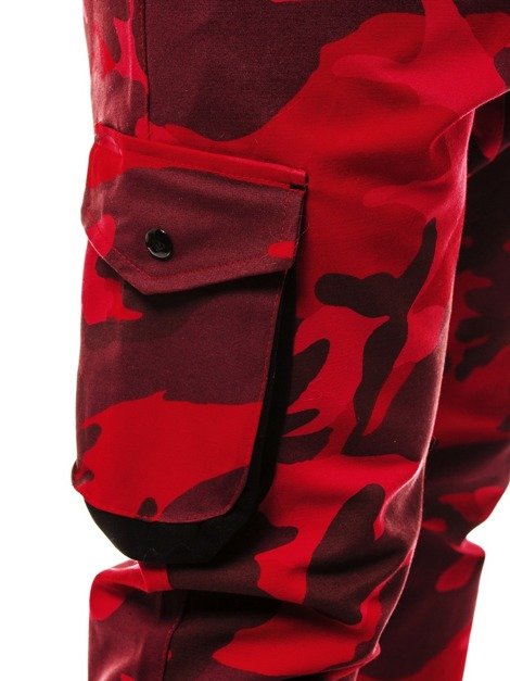 Pantalon Jogger Homme Cmouflage rouge OZONEE A/705