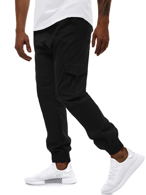 Pantalon Jogger Homme Noir OZONEE A/404